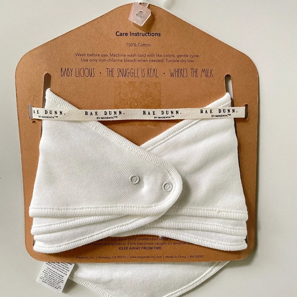 Rae Dunn Baby Bandana Bibs Set of 3